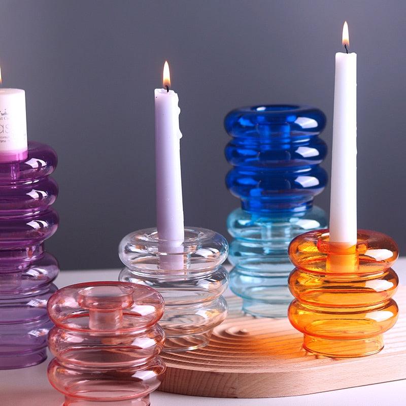Glass Taper Candles Holders - Store Of Things
