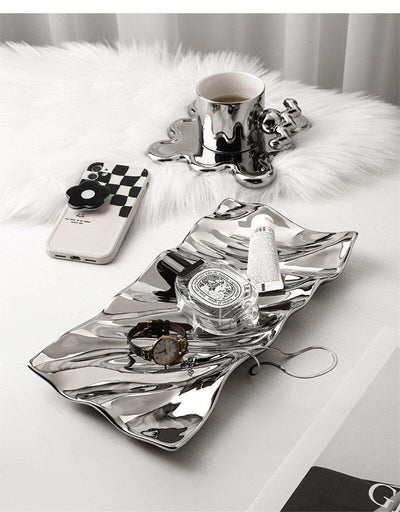 Silver Ripples Tray - Store Of Things
