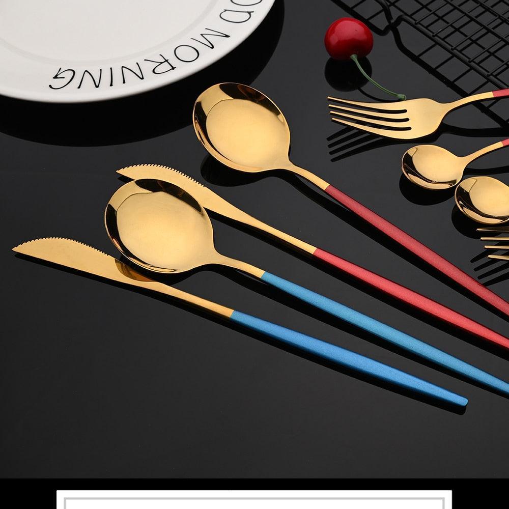Steel Cutlery Set 24Pcs - Store Of Things